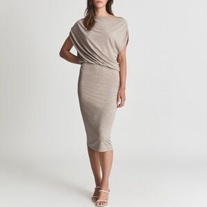 REISS evelyn jersey drape dress